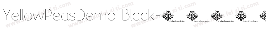 YellowPeasDemo Black字体转换